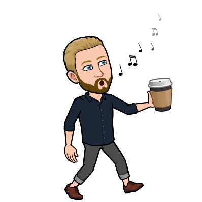 Coworkers sitting together and smiling outside.